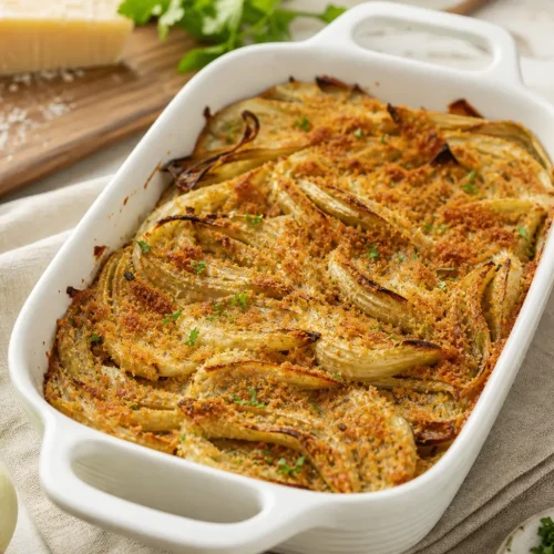 Finocchi gratinati con yogurt greco