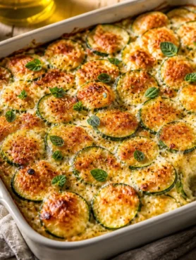 Gratin di zucchine con quinoa e prosciutto cotto in pirofila