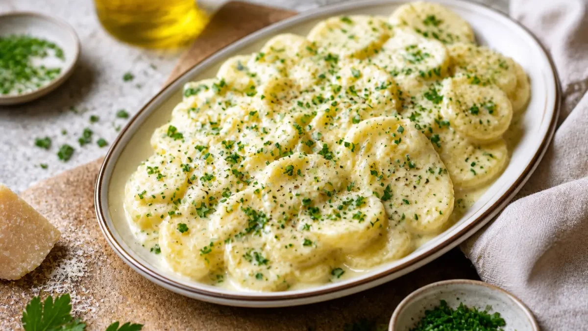 Insalata di patate con maionese aromatica, yogurt greco ed erbe fresche
