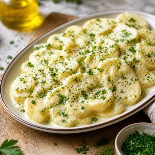 Insalata di patate con maionese aromatica