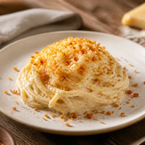 Pasta con crema di cavolfiore e limone
