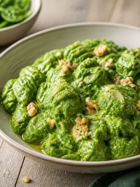 Pasta integrale con crema di cavolo nero e mandorle tostate