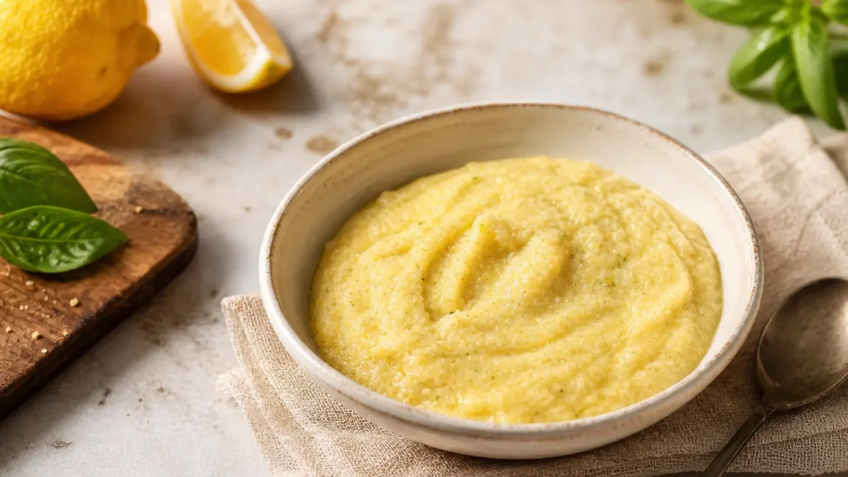 Pesto di limoni fit cremoso con mandorle, basilico e yogurt greco