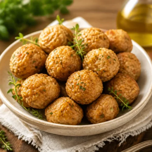 Polpette di salmone e yogurt al forno