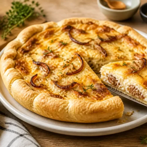 Torta salata peperoni e tonno