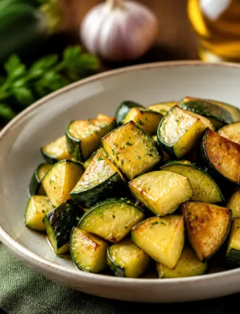 Zucchine alla curcuma dorate in ciotola