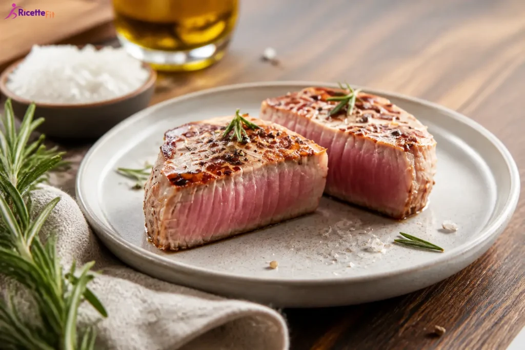 Filetto di vitello affumicato al rosmarino con interno rosato