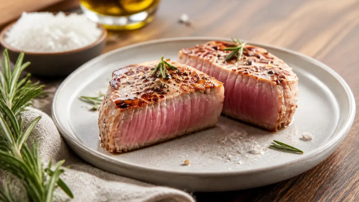 Filetto di vitello affumicato al rosmarino con interno rosato