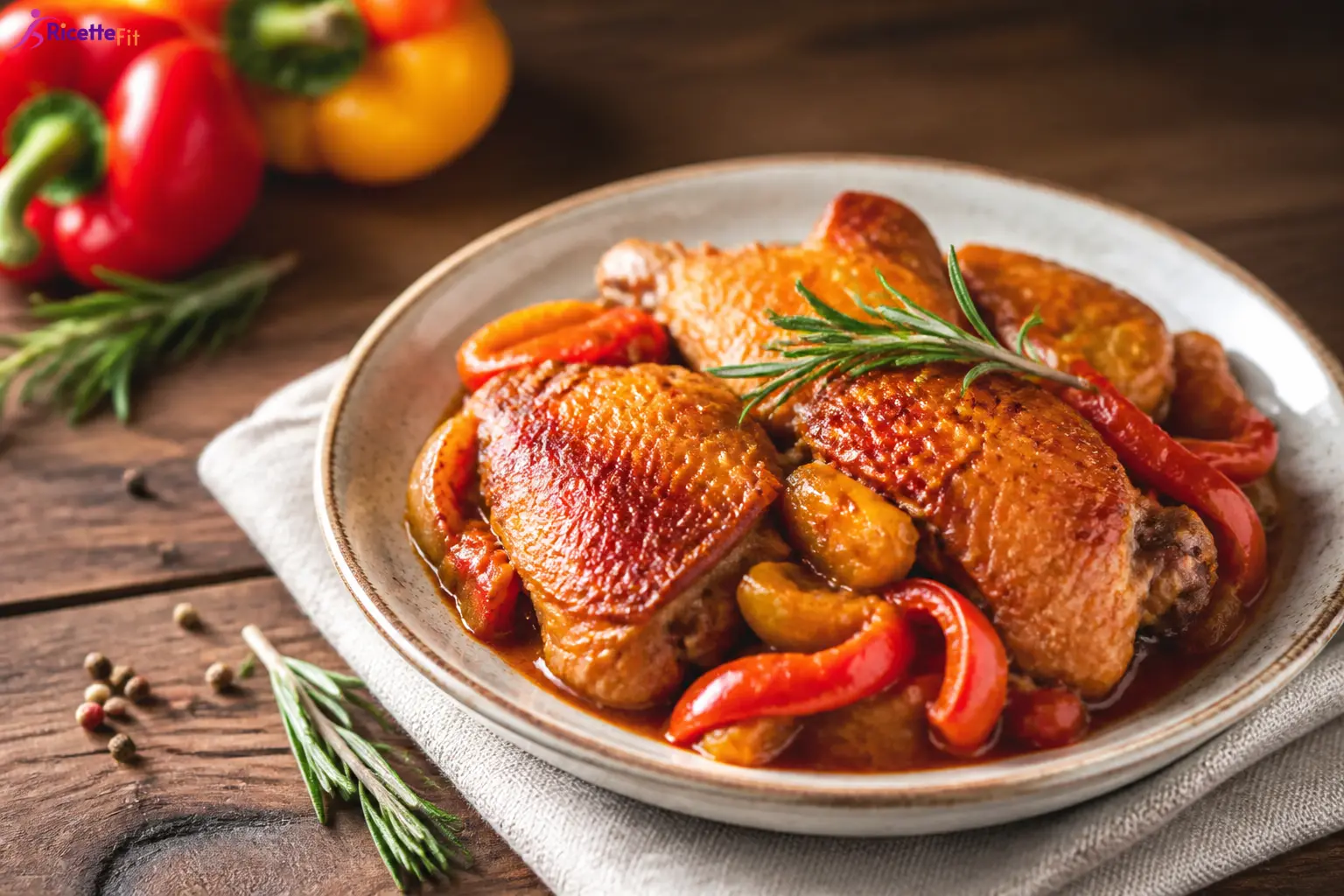 Pollo ai peperoni