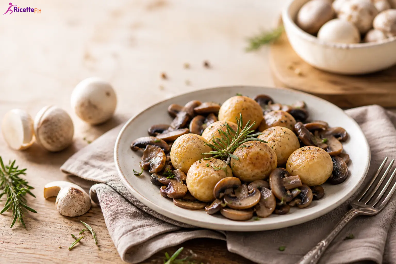 Polpette di ricotta ai funghi