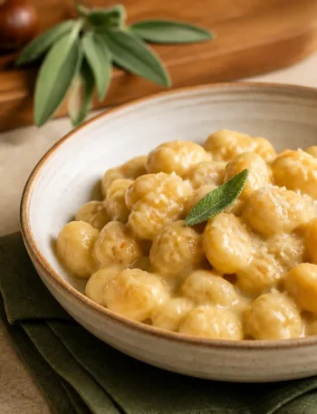 Bocconcini di pollo alle castagne in crema leggera con salvia